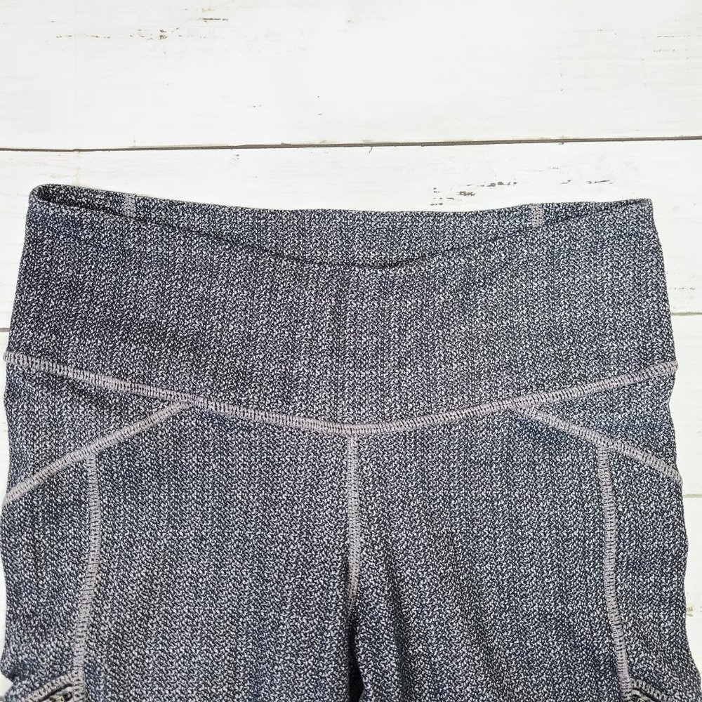 Athleta Herringbone Black Static Drifter Capri Le… - image 6